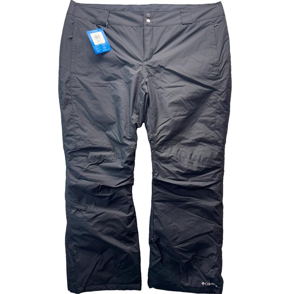 Columbia Mens Black Bugaboo Omni-Tech IV Collegiate Sky Pants 2X regular